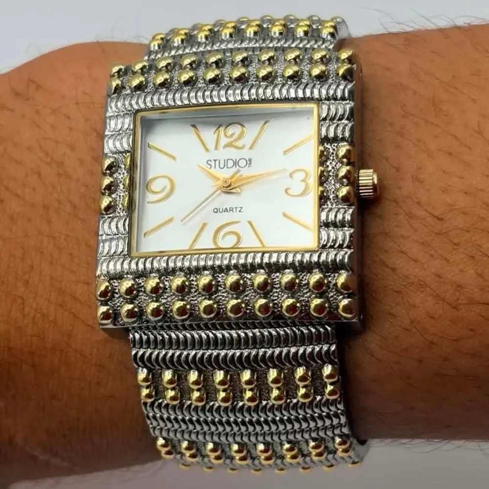 Silver & Gold Studio Time Watch